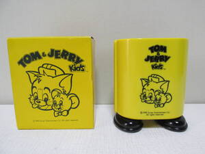 トム＆ジェリー　「ペン太くん　明治生命　１９９２年　非売品」　トムとジェリー　　ペン立て　ペンスタンド