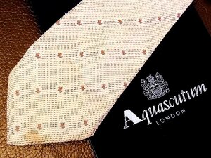 ★並品★4R00569【Aquascutum】アクアスキュータム「犬 いぬ 動物 柄」ネクタイ