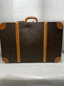 1円〜スタート【中古品】LOUIS VUITTON ルイヴィトン　モノグラム　スーツケース　トランク　キズや使用感有り　シリアルナンバー　キー有