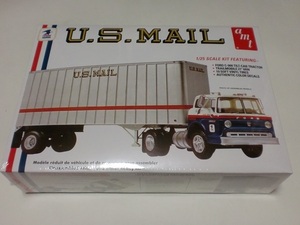 AMT 1/25 フォード C-900 トラック＆トレーラー アメリカ郵便局 運搬車 FORD TILT GAB U.S.MAIL TRACTOR AND TRAILER SET amt 1326 