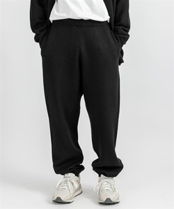 定価30800円 UNIVERSAL PRODUCTS. 22AW FELTED MERINO WOOL KNIT PANTS メリノ ウール ニット パンツ 223-60203 ユニバーサル プロダクツ 