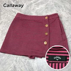 ⭐︎Callaway⭐︎ キャロウェイ　ゴルフ　スカート　ピンク　ボーダー　M