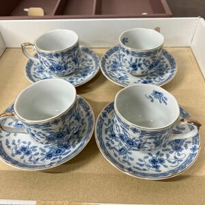 TONO★ Pearl China カップ&ソーサー 4脚セット 花柄