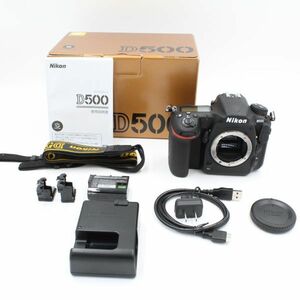 ショット数17566回、元箱付き。★新品級★ Nikon ニコン D500 ボディ