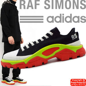 定価6万■adidas by RAF SIMONS DETROIT RUNNER ドッキング スニーカー◆厚底 再構築 COMME des GARCONS コムデギャルソン ラフシモンズ