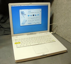 mb715 ibook G4 A1055 14インチ 1.0Ghz ジャンク　HDD確認できず