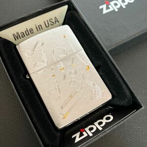 【未使用保管品】Zippo ジッポ ジッポー オイルライター zippo ライター シルバー系 パイプ柄 箱・説明書付 喫煙具 喫煙グッズ★18