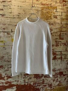 90s J.CREW ROLL NECK COTTON SWEATER KNIT J CREW ロールネック コットンセーター コットンニット アメトラ トラッド TRAD 80s 送料無料