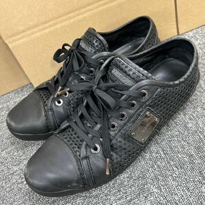 【134111】DOLCE&GABBANA　ドルチェ＆ガッバーナ　CS0682 スニーカー　9 約27cm ブラック　黒