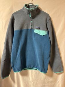 美品 Patagonia パタゴニア SYNCHILLA シンチラ スナップT フリース ジャケット S ブルー