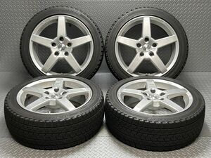 【中古】ブリヂストン ブリザック 225/45R17 ブリヂストン製VALBREM 17x7J+38 5穴120(23120064)$