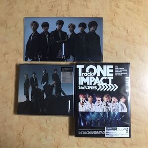 新品未開封 SixTONES 1st 初回限定盤CD＋DVD 原石盤 TrackONE -IMPACT- 初回盤 Blu-ray ２枚組 LIVE ふた付マルチケース グッズ