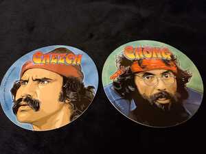 【送料無料】Cheech&Chong オフィシャルステッカー2枚セット チーチ&チョン 正規品 チーチョン マリファナ映画 ガンジャ 大麻 喫煙具