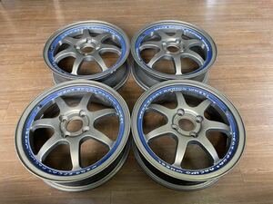 WEDS SPORT15インチ 15X5J +43 PCD 100/4H 中古4本Weds RACING アルミホイール 日本製！