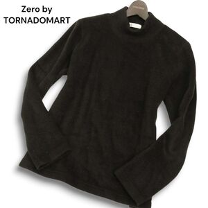 Zero by TORNADOMART トルネードマート 秋冬 ウール混★ モックネック ニット セーター Sz.L　メンズ 黒 日本製　C4T11194_C#B