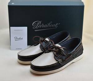 SALE!! パラブーツ paraboot BARTH バース LIS NAVY/LIN　デッキシューズ 780357-6.5 25-25.5cm相当 未使用品　スペイン製