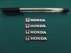 【ゆうパケット送料込】HONDA(ホンダ) スピーカー用ミニエンブレム ４個セット　両面テープ付　アルミ製