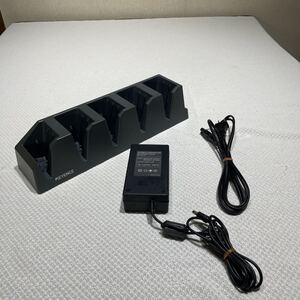 ①KEYENCE/キーエンス　BT-900用5連充電器　アダプターセット　中古品　簡易整備済　保証付