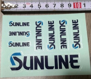 ⑤【送料110円～】sunline ステッカー　サンライン【新品未使用】ステッカー・シール　透明