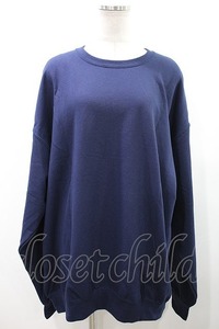 NieR Clothing / バックプリントSWEAT ネイビー O-24-07-08-1009-PU-TO-KB-OS-A