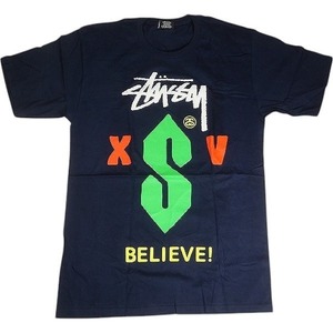 STUSSY ステューシー BELIEVE TEE NAVY Tシャツ 紺 Size 【M】 【新古品・未使用品】 20812921