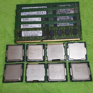 PCパーツ CPU × 8 / メモリ × 5枚