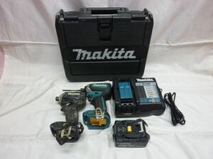 【現状販売品/通電のみ確認済み】 makita TD171D充電式インパクトドライバ/VDT13/バッテリBL1830B/急速充電器DC18RF/ハードケース付き
