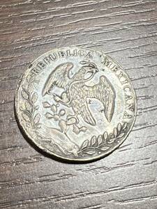 メキシコ 1887年 貿易銀貨 8レアル銀貨 大型 外国コイン 硬貨 古銭 アンティーク 現状品 送94or370