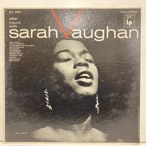 ●即決VOCAL LP Sarah Vaughan / After Hours jv2305 米盤、6eye Dg Mono サラ・ヴォーン