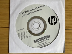 HP V194,V223 and V243 monitor software & documentation CD kit 855096-B22 中古