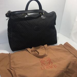 超美品◆ ロエベ　LOEWEアナグラム　ボストンバッグ 2way （保管袋エコバッグ）　 2点セット