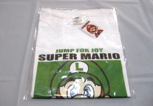 新品 FC 任天堂 ファミコン スーパーマリオブラザーズ Tシャツ 未開封品 ルイージ LUIGI シャツ Nintendo ファミリーコンピュータ FAMICOM