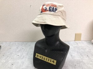 GAP KIDS キャップキッズ サーフィン ロゴプリント バケットハット 帽子 アイボリー L/XL