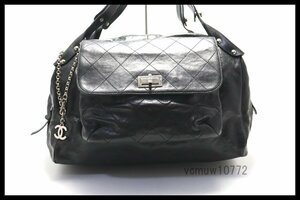 希少美中古■CHANEL 12番台 マトラッセ 2.55 SV金具 レザー ミニボストンバッグ シャネル■0509ew19398