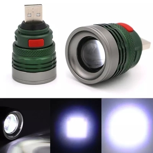 【定形外発送】USB　爆光 LED ズーム機能搭載 高性能 ハンドライト 