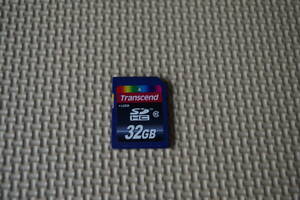 SDカード　Transcend SDHC・クラス10・32GB(中古品)