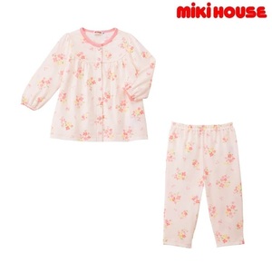 即決です！【ミキハウス】新品未使用♪mikihouse 130cm 125cm～135cm 長袖パジャマ 女の子 キッズ 子供服 部屋着 プレゼント ギフト ピンク