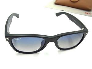 1円 ■美品■ Ray-Ban レイバン RB2132-F NEW WAYFARER 601-S/78 55□18 3P 偏光レンズ サングラス メガネ 眼鏡 ブラック系 FL1996