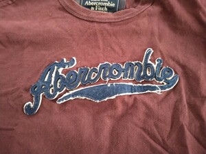 Abercrombie&Fitch アバクロンビー Tシャツ Lサイズ エンジ色