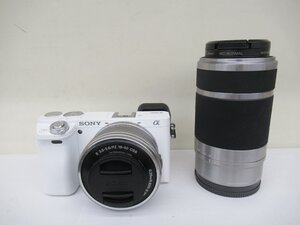 ソニー　SONY　デジタルカメラ　α6000　ダブルズームレンズキット　中古　G12-37◎