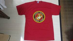 90s アメリカ海兵隊 半袖Tシャツ USA製 ビンテージ USN マリンコープ vintage marinecorps アメリカ 赤 old m 米軍 ミリタリー