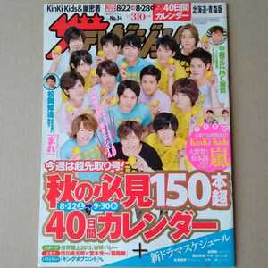 ザテレビジョン2015年8/28号北乃きい高畑充希亀梨和也Hey!Say!JUMP佐野ひなこ山﨑賢人丸山隆平安田章大中島健人向井理KinKi大野智二宮和也