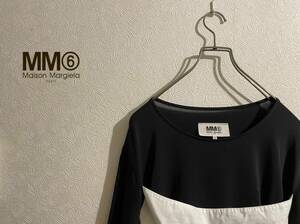 ◯ イタリア製 Maison Martin Margiela MM6 さらし リボン カットソー / メゾン マルタン マルジェラ Tシャツ 黒 S Ladies #Sirchive