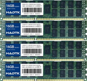 HADTK MacPro用メモリ 64GB(16GB×4枚組) DDR3 PC3-14900R 1866MHz 240p