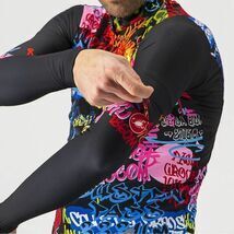 【新品 Thermoflex +8～+20℃即決即日発送】Castelli カステリ /アームウォーマー/Graffiti Cycle Arm Warmers/Explosion/Lサイズ