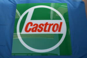 当時物　Castrol / カストロール　樹脂製　大型看板　USED品