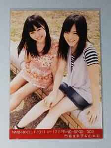 NMB48×B.L.T. 2011 U-17 SPRING 門脇佳奈子 山本彩 生写真 検)BLT