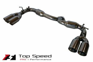 フィアット アバルト 124スパイダー用マフラー (4本テール) (USAメーカー Top Speed製) 新品送料無料