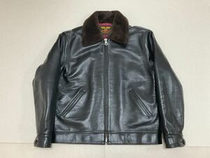 極美品！CALEE SPORTS TYPE キャリースポーツタイプ HORSE LEATHER COLLER MOUTON JACKET ホース レザー襟ムートン ジャケット XL