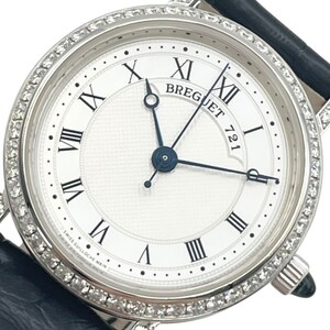 ブレゲ Breguet クラシック ホワイトシェル 8068 K18WG 腕時計 レディース 中古